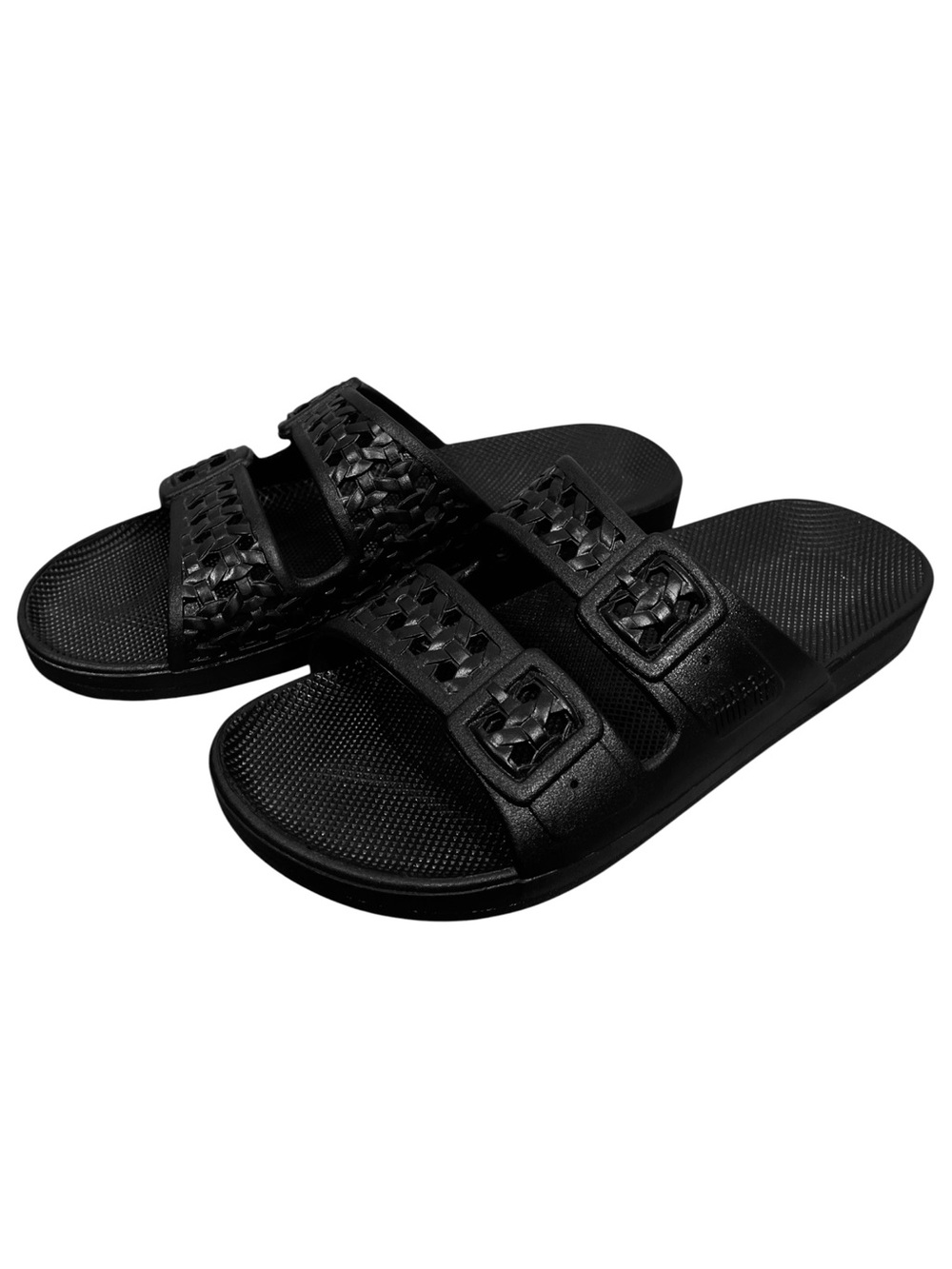 Freedom Moses Paz Black Slides Women’s size 7/8 - Picture 5 of 8